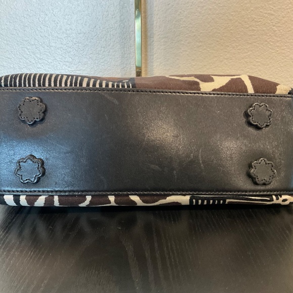 BRIGHTON  Animal Print Brown Black Braided Straps - Picture 5 of 15